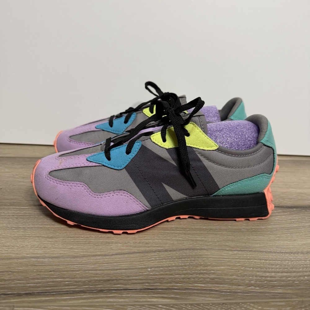 New Balance 327 Miami Nights Shoes Mens Size 5 W 7.5 Multicolor Colorful Lace Up